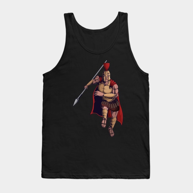 Spartan Warrior run to war Tank Top by Ardiyan nugrahanta